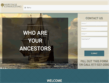 Tablet Screenshot of heritageconsulting.com
